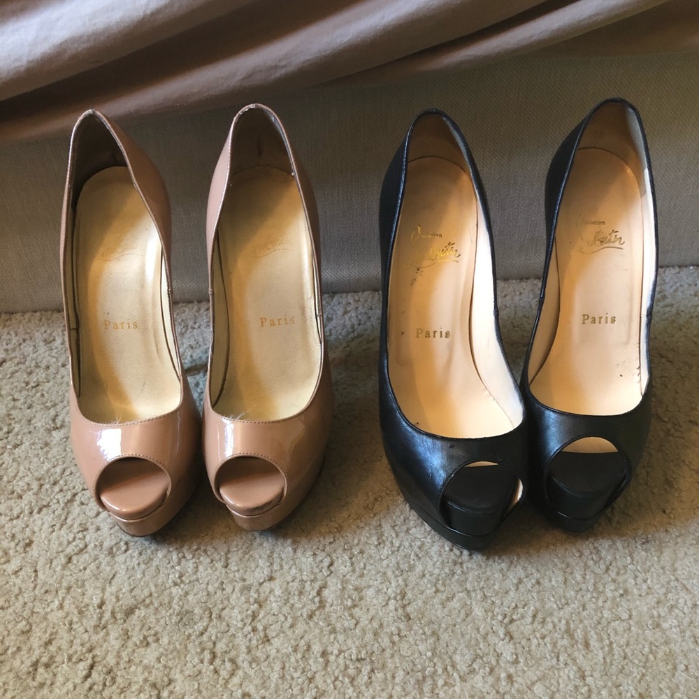 2 pairs of Authentic Louboutin heels